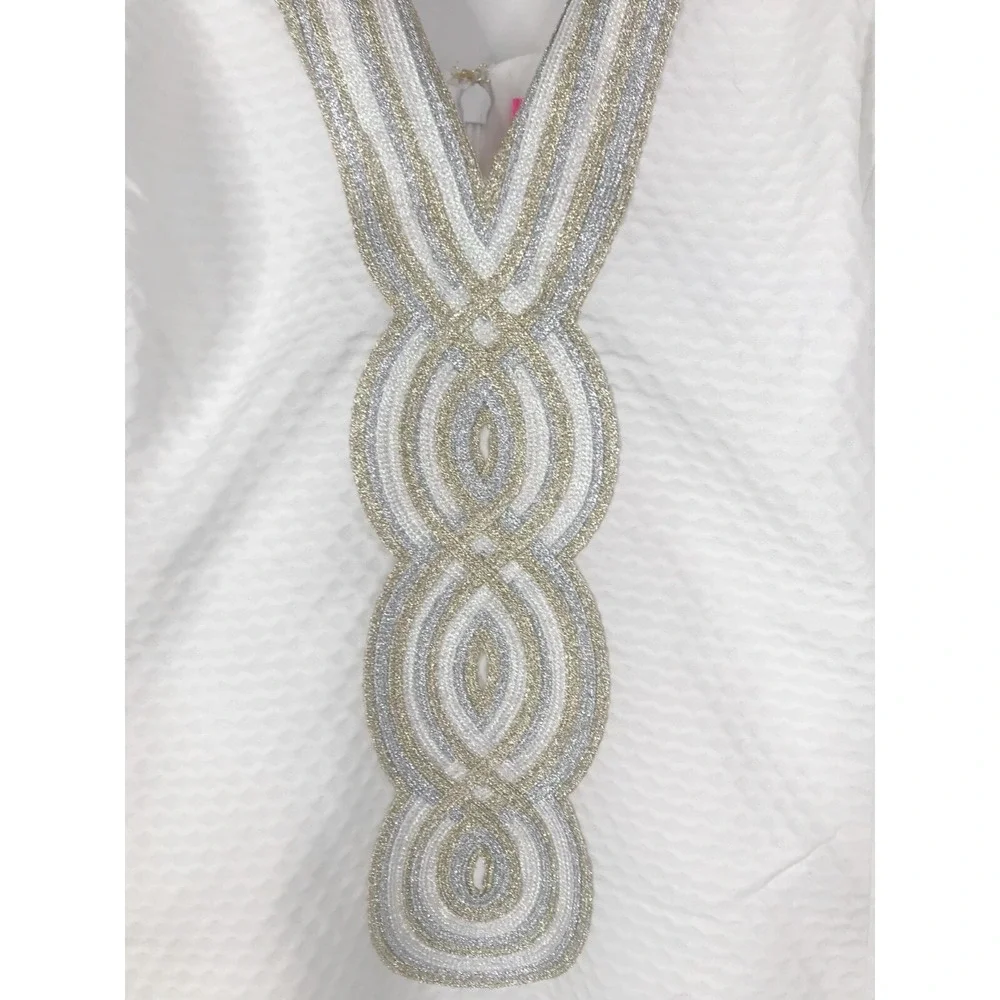 Lilly Pulitzer Dress Womens 16 Resort White Valli Shift Cocktail Beachy Coastal